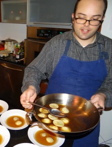 Chef Brett serving at first WSOF